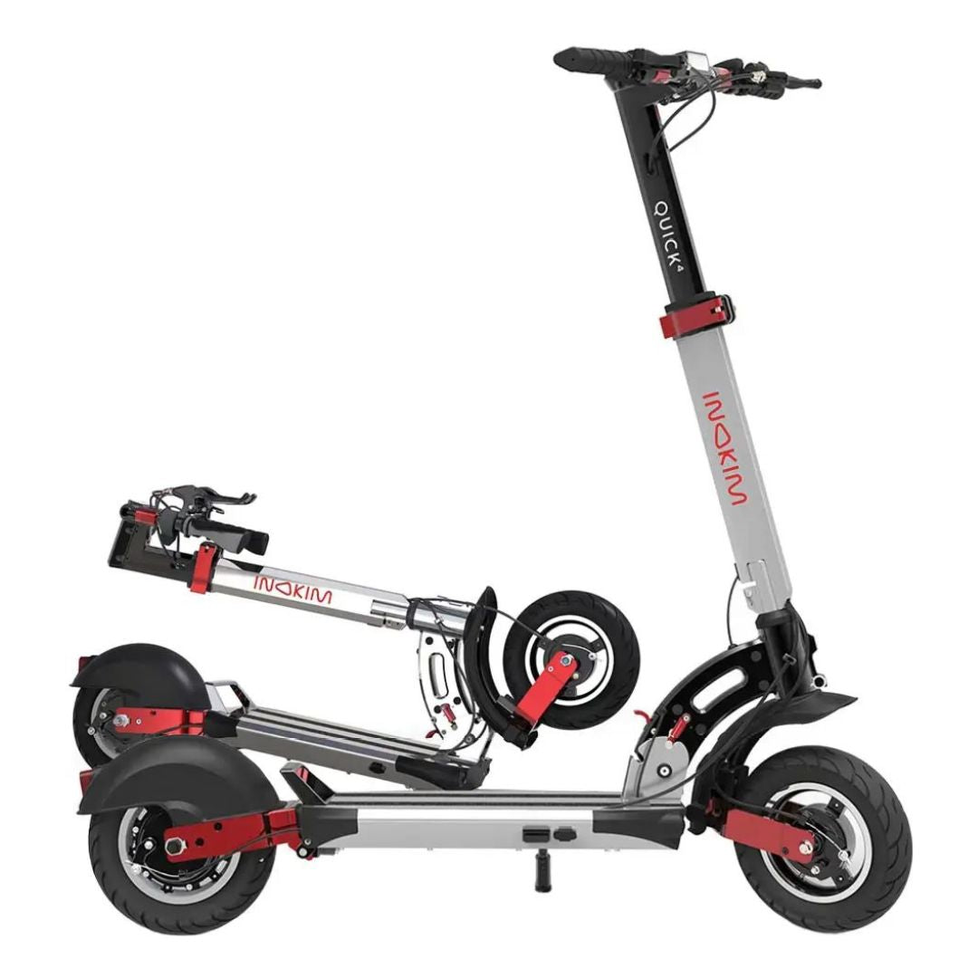 INOKIM - Quick4 Super Scooter w/44 miles Max Operating Range & 25 mph Max Speed - Silver - Excellent Condition