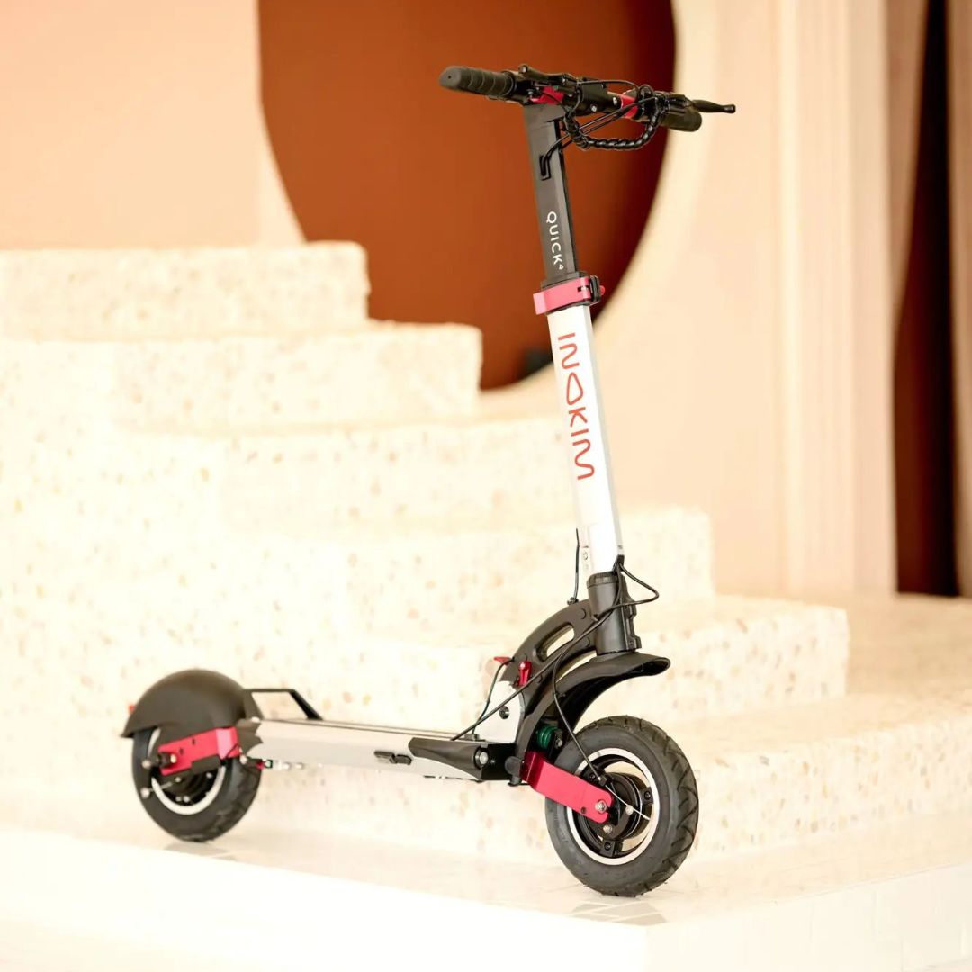 INOKIM - Quick4 Super Scooter w/44 miles Max Operating Range & 25 mph Max Speed - Silver - Excellent Condition