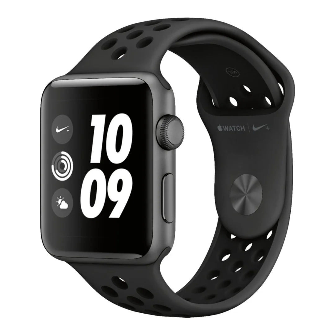 Apple Watch Nike Series 3 GPS 42mm Space Gray - MQL42LL/A – R3NEW Apple Watch Nike Series 3 GPS 42mm Space Gray - MQL42LL/A – R3NEW
