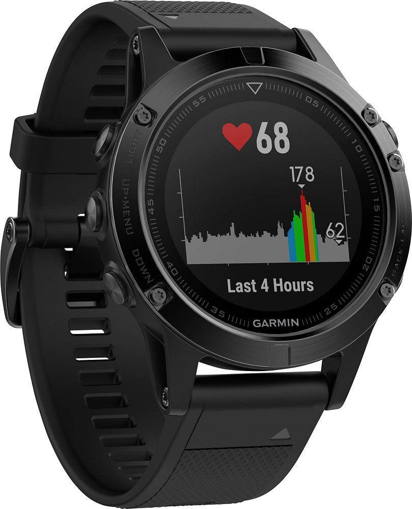 Garmin fenix 5 silver with black band shop