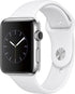 Apple Watch Series 2 42mm Stainless Steel Case White Sport Band -MNPR2LL/A