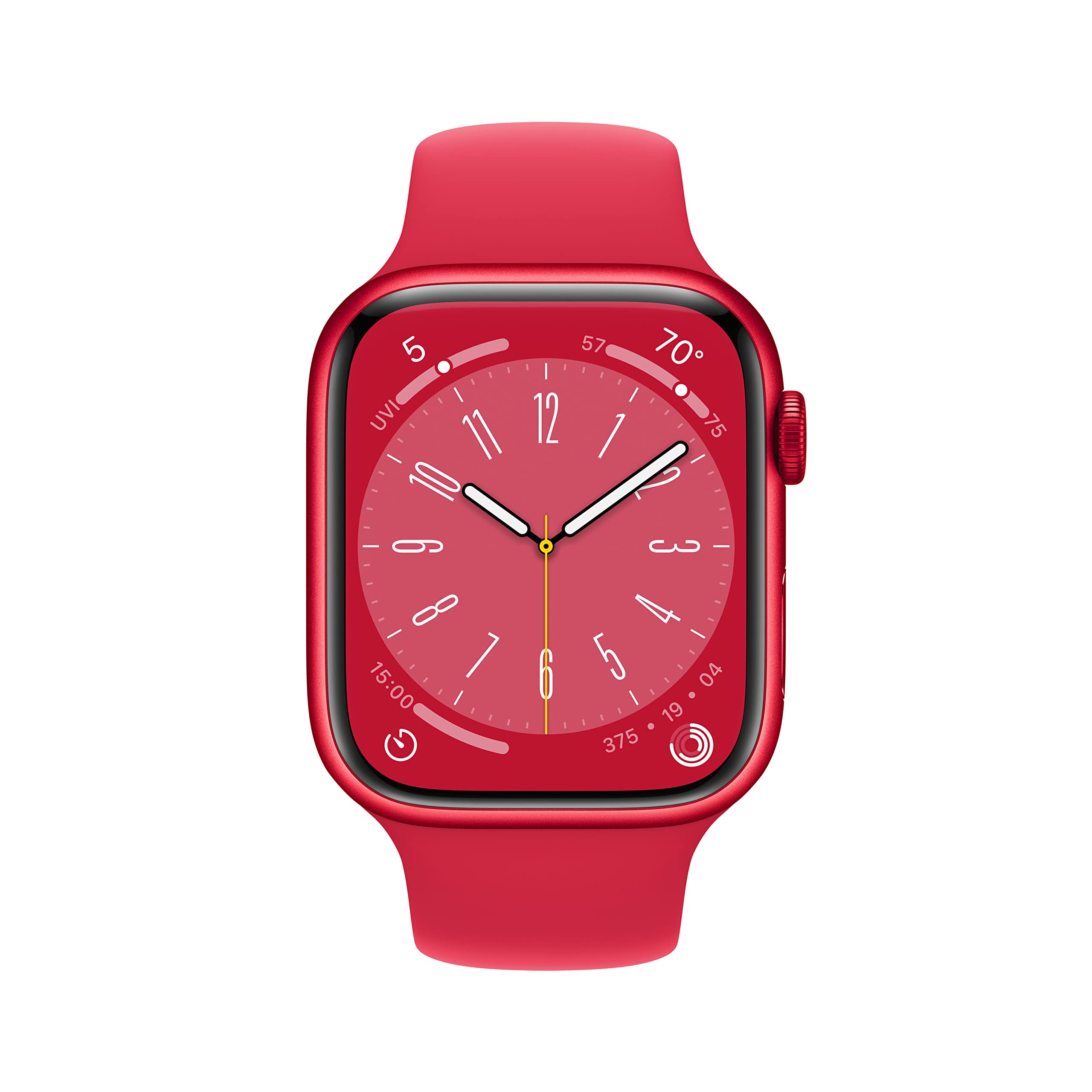 Apple Watch Series 8 GPS + Cellular, 45mm (PRODUCT) Red Aluminum Case with Red Sport Band, M/L - MNVU3LL/A