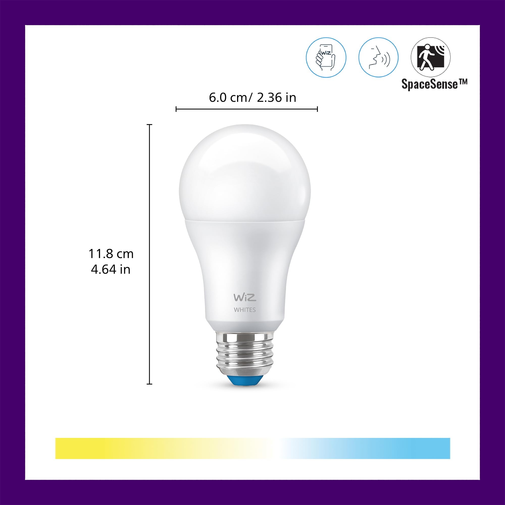 WiZ - A19 Color and Tunable White Bulb 556134
