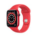 Apple Watch Series 6 GPS 44mm RED Aluminum Case with Band-Red - M00M3LL/A