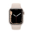 Apple Watch Series 7 (GPS + Cellular, 41mm) Starlight Aluminum Case with Starlight Sport Band - MKH83LL/A