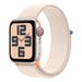 Apple Watch SE 2nd Gen (GPS + Cellular) – 40mm – Starlight Aluminum Case with Starlight Sport Loop – MRG33LL/A