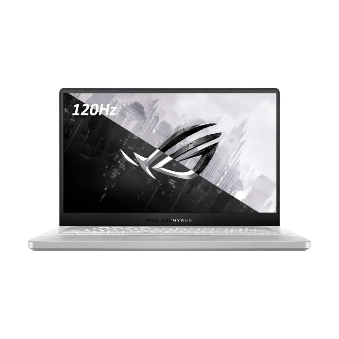 ASUS ROG Zephyrus G14 – 14" FHD 120Hz – AMD Ryzen 9 4900HS – RTX 2060 Max-Q – 16GB RAM – 1TB SSD – Moonlight White – GA401IV-BR9N6
