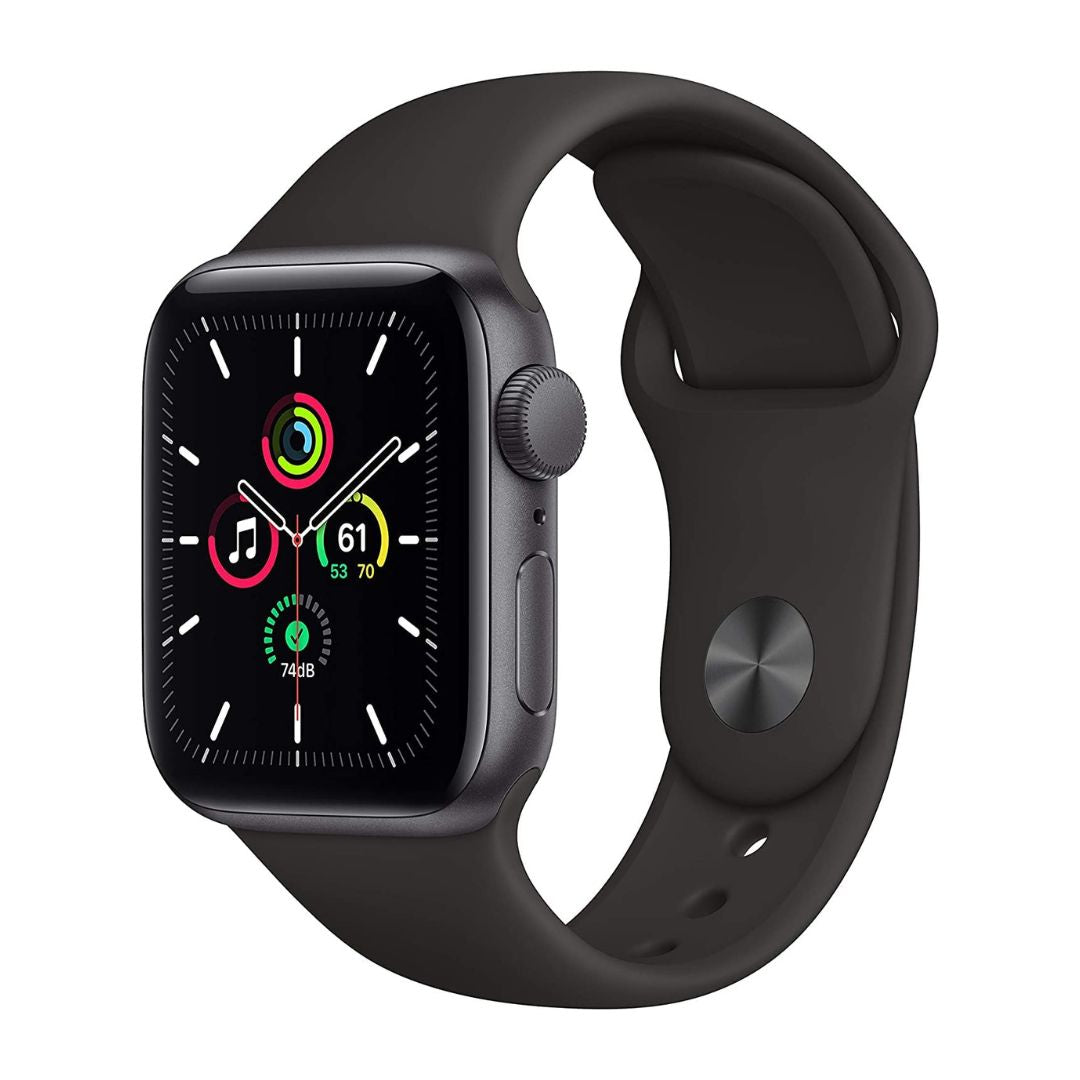 Apple Watch SE (GPS, 40mm) - Space Gray Aluminum Case with Black Sport Band - MKQ13LL/A