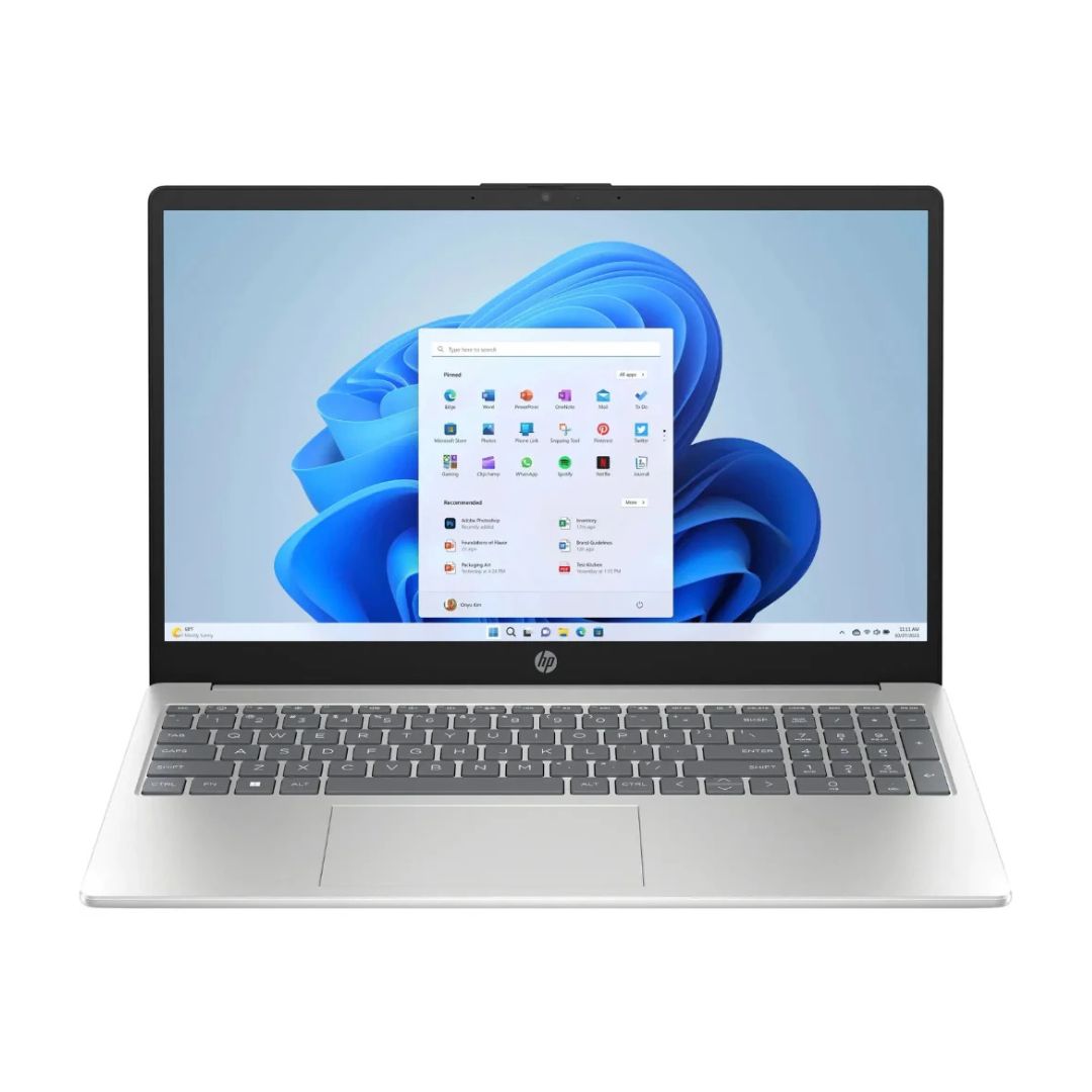 HP – 15.6" FHD Laptop – AMD Ryzen 5 7520U – 16GB RAM – 256GB SSD – Natural Silver – 15-fc0093dx