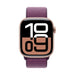 Apple Watch Series 10 (GPS+Cellular) 42mm Rose Gold Aluminum Case with Plum Sport Loop Band - MWXC3LW/A