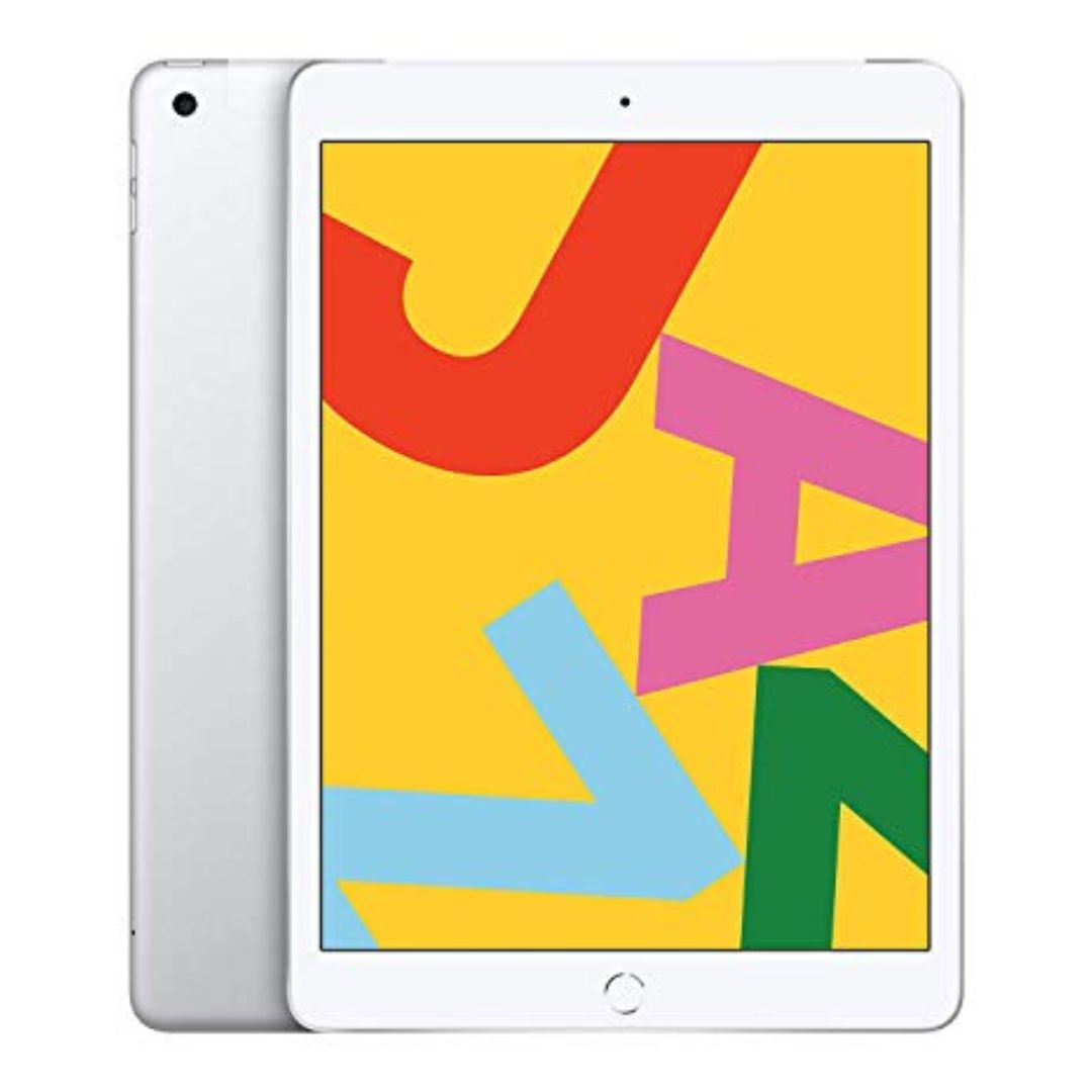 Apple iPad 7th Gen (2019) - WiFi + Cellular 32GB - Silver - MW6X2LL/A