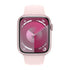 Apple Watch Series 9 (GPS + Cellular) 45mm Aluminum Case with Light Pink Sport Band - S/M - Pink - MRMK3LL/A