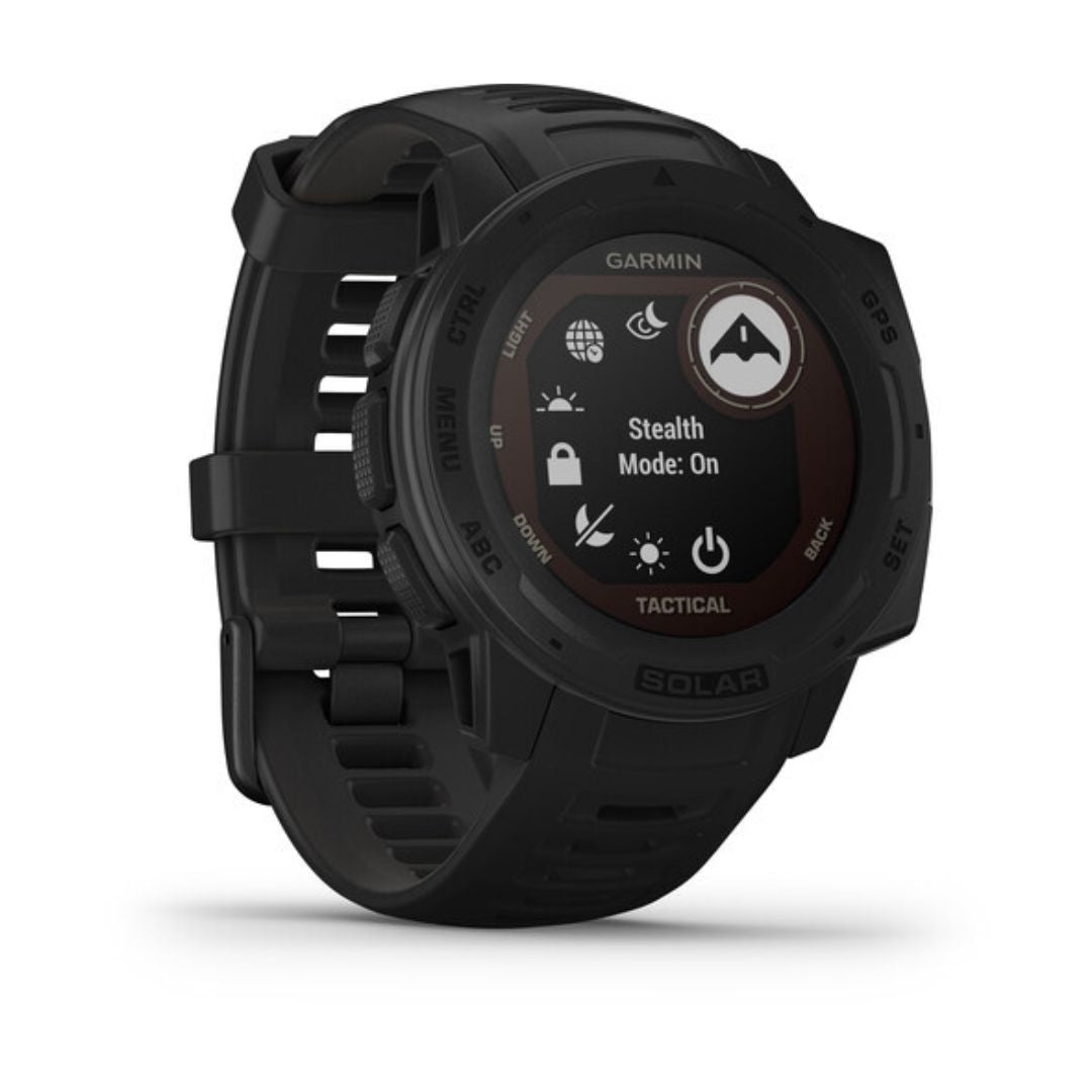 Garmin Instinct Solar Tactical GPS Smartwatch 45mm Black - 010-02293-13