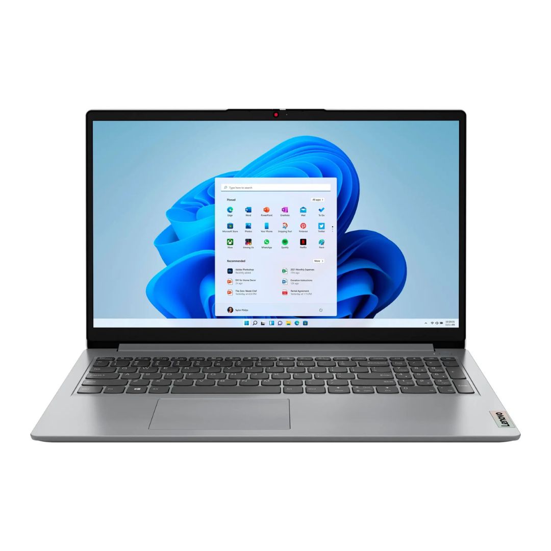 Lenovo IdeaPad 1 15AMN7 – 15.6" WXGA – AMD Athlon Silver 7120U – 4GB RAM – 128GB SSD – Cloud Gray – 82VG0091US