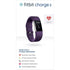 Fitbit Charge 2 HR + Fitness Wristband Watch - Large - Plum - FB407SPML