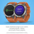 Garmin - fēnix 6 Sapphire 33mm  - Titanium With Ember Orange Band - 010-02158-13