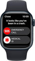 Apple Watch Series 8 [GPS, 41mm] - Midnight Aluminum Case with Midnight Sport Band, M/L