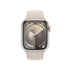 Apple Watch Series 9 (GPS + Cellular) 41mm Starlight Aluminum Case with Starlight Sport Band - M/L - MRHP3LW/A