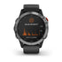 Garmin Fenix 6 Solar 47mm Smart Watch - Silver with Black Band - 010-02410-00
