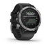 Garmin Fenix 6 Solar 47mm Smart Watch - Silver with Black Band - 010-02410-00