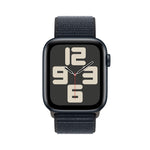 Apple Watch SE 2nd Generation (GPS + Cellular) 44mm Midnight Aluminum Case with Midnight Sport Loop