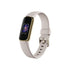 Fitbit Luxe Fitness & Wellness Tracker – Soft Gold Case with White Band – FB422GLWT