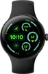 Google Pixel Watch 3 45mm LTE Matte Black Aluminum Case w/ Obsidian Active Band - GA05773-US