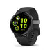 Garmin Vivoactive 5 42mm Slate Aluminum Bezel with Black Case and Black Silicone Band - 010-02862-10
