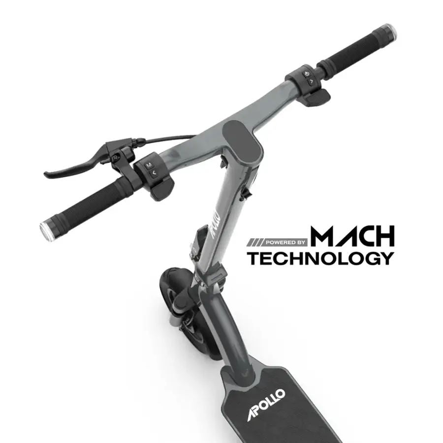 Apollo - Air 2024 Premium Electric Scooter w/43 mi Max Range & 21 mph Max Speed - Space Gray - Excellent Condition