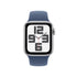 Apple Watch SE 2nd Generation (GPS) 40mm Aluminum Case with Denim Sport Band - S/M - Silver - (2024) - MXEC3LL/A