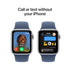 Apple Watch SE 2nd Generation (GPS) 40mm Aluminum Case with Denim Sport Band - S/M - Silver - (2024) - MXEC3LL/A