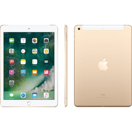 Apple iPad (5th Generation, 2017) – 9.7" Wi-Fi + Cellular – 128GB – Gold – MPGC2LL/A