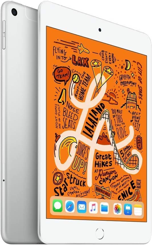 Apple iPad Mini (5th Generation, 2019) – 7.9" Wi-Fi + Cellular – 256GB – Silver – MUXN2LL/A