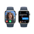 Apple Watch Series 9 GPS + Cellular 45mm Silver Stainless Case with Storm Blue Sport Band - M/L - MRMP3LL/A