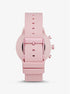 Michael Kors Gen 4 MKGO Smartwatch – 43mm Aluminum – Pink with Pink Silicone Band – MKT5070