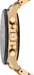 Michael Kors Gen 6 Bradshaw – 44mm Gold-Tone Stainless Steel with Black Silicone Second Band – MKT5138V