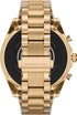 Michael Kors Gen 6 Bradshaw – 44mm Gold-Tone Stainless Steel with Black Silicone Second Band – MKT5138V