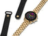 Michael Kors Gen 6 Bradshaw – 44mm Gold-Tone Stainless Steel with Black Silicone Second Band – MKT5138V