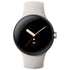 Google Pixel Watch 41mm LTE Polished Silver Stainless Steel with Chalk Band – GA02832-US