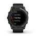 Garmin fēnix 7X Pro Sapphire Solar GPS – Carbon Gray DLC Titanium with Black Silicone Band – 010-02778-10
