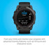 Garmin fēnix 7X Pro Sapphire Solar GPS – Carbon Gray DLC Titanium with Black Silicone Band – 010-02778-10