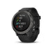 Garmin Vivoactive 3 43mm Slate Stainless Steel with Black Case w/ Black Silicone Band - 010-01769-11