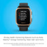 Garmin Venu Sq Music Edition GPS Smartwatch – 33mm Rose Gold and Black – 010-02426-05