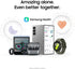 Samsung Galaxy Watch7 Aluminum Smartwatch 44mm LTE – Silver with Cream Band – SM-L315UZSAXAA