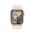 Apple - Watch Series 9 GPS + Cellular 41mm Starlight Aluminum Case with Starlight Sport Loop - MRHQ3LW/A