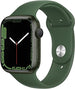 Apple Watch Series 7 (GPS) 45mm Green Aluminum Case with Clover Sport Band - Green - MKN73LL/A