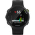 Garmin Forerunner 45S - 39mm Black Case - Black Silicone Band - 010-02156-02