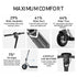 NIU - KQi Air Carbon Fiber Foldable Electric Kick Scooter w/ 31 mi Range & 20mph Max Speed - Black