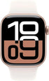 Apple Watch Series 10 - (GPS + Cellular) - 42mm Rose Gold Aluminum Case with Light Blush Sport Band - S/M - MWX93LW/