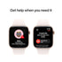 Apple Watch Series 10 - (GPS + Cellular) - 42mm Rose Gold Aluminum Case with Light Blush Sport Band - S/M - MWX93LW/